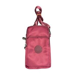 Maroon  Women’s Nylon Crossbody Bag - Zipper, Adjustable Strap, New